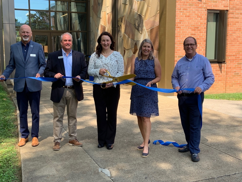 Dr. Bill Seymour, CSCC President; Dr. Michael Stokes, Vice President for Student Services; Dr. Barsha Pickell, Vice President for Academic Affairs; Alisha Fox, Vice President for Finance and Operations / Chief Operating Officer; Mike Griffin, Foundation Board Chair