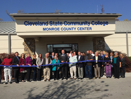 Cleveland State and TRDA held a ribbon cutting at CSCC’s new Monroe County Center to signify the official donation of the property from the TRDA to the CSCC Foundation. CSCC faculty and staff, members of the TRDA, elected officials and members of the community came out to show support for the new facility.