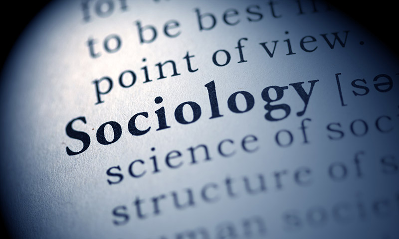 Picture of the word "Sociology" in a dictionary