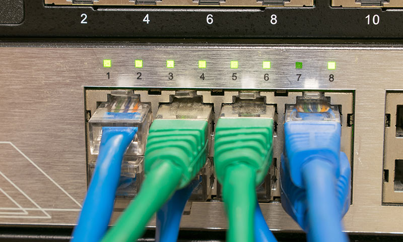 Network switch and cables